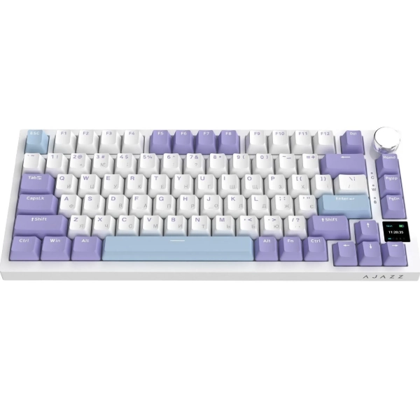Купить Клавиатура Ajazz AK820 Pro RGB Gift Switch Wireless With Screen (AK820PRO-G-PWB) - фото 3