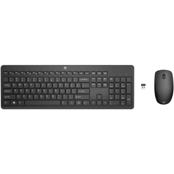 Купити Комплект клавіатура та мишка HP 230 Wireless Black (18H24AA) - фото 1