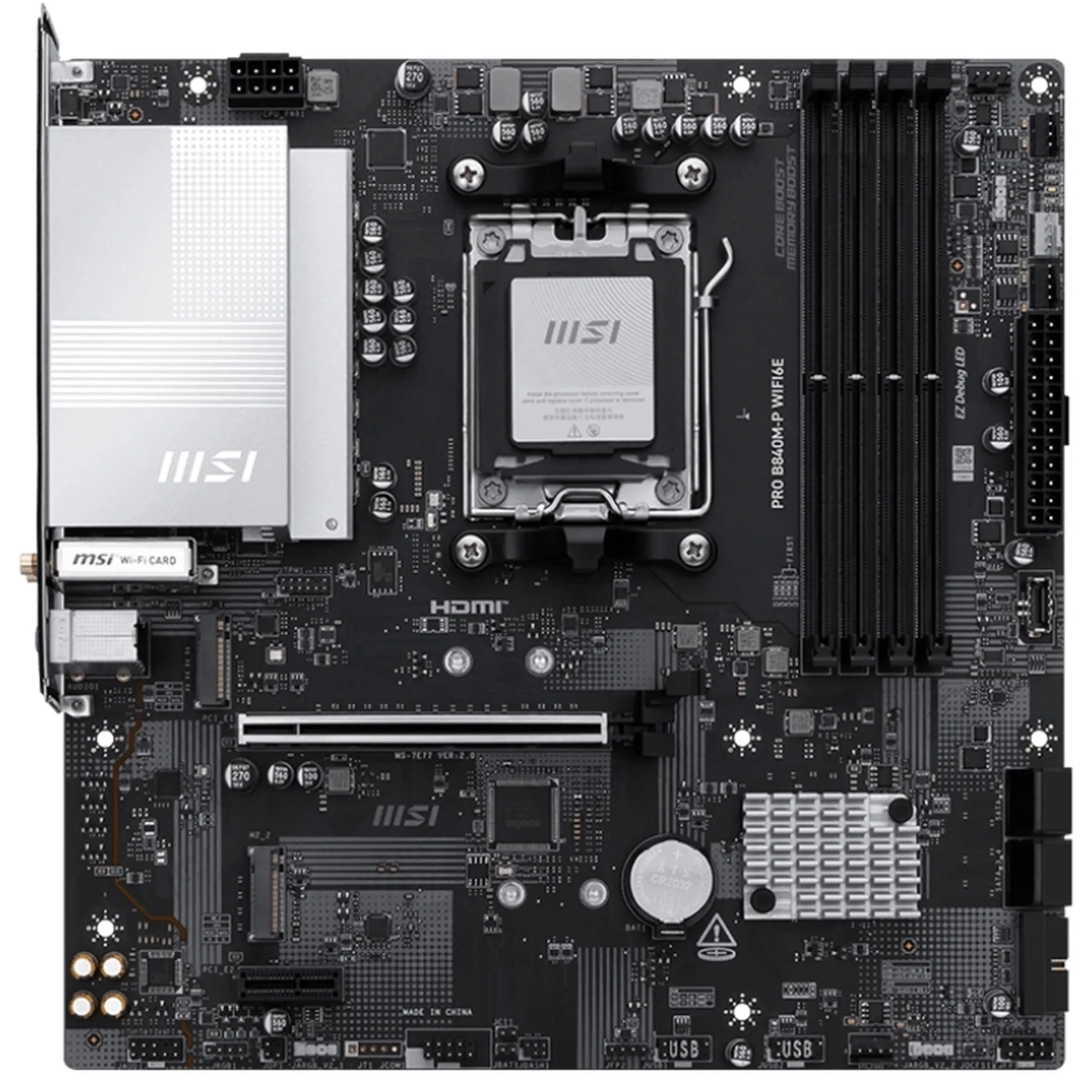 Купити Материнська плата MSI Pro B840M-P WiFi6E - фото 1
