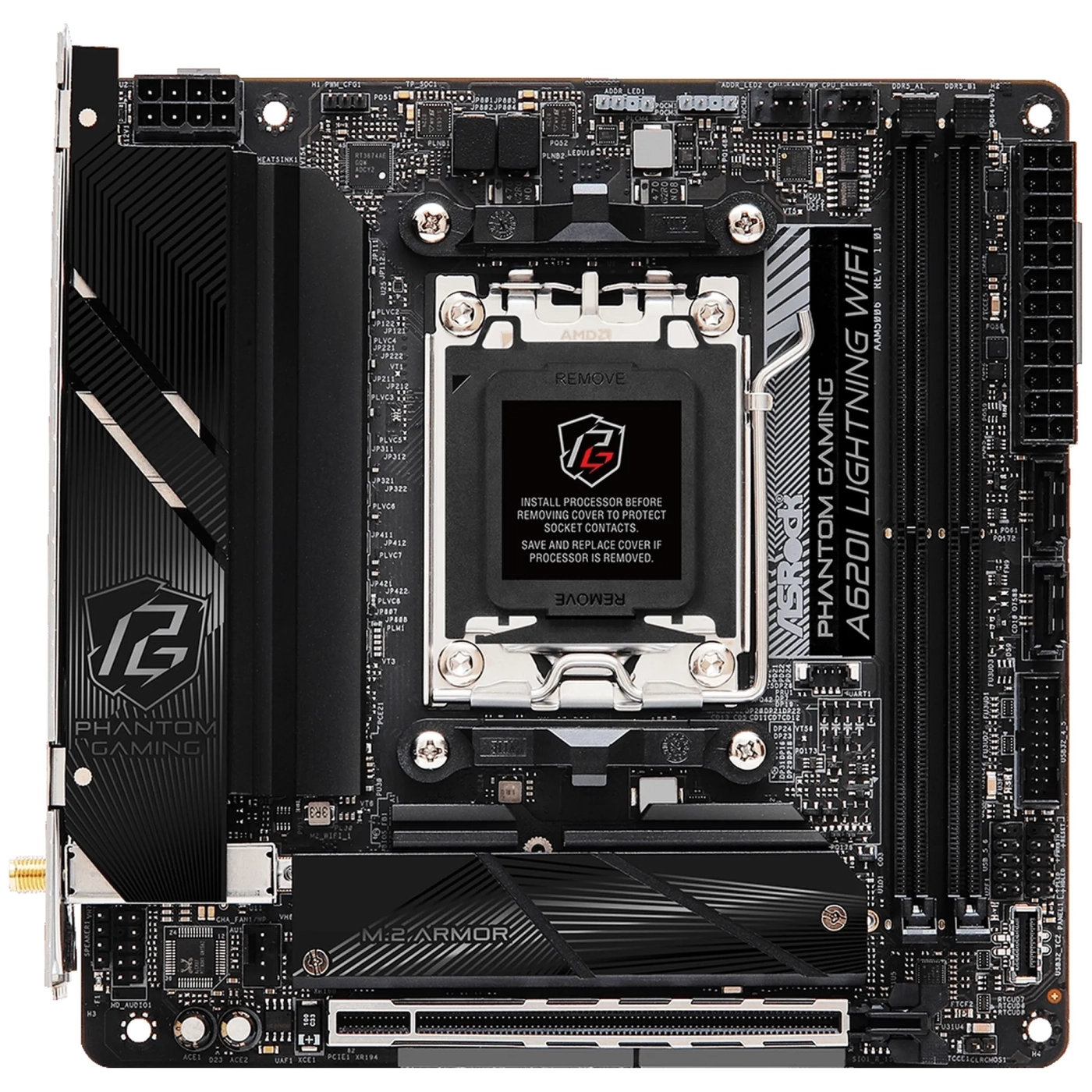 Купить Материнская плата ASRock A620I Lightning WiFi - фото 2