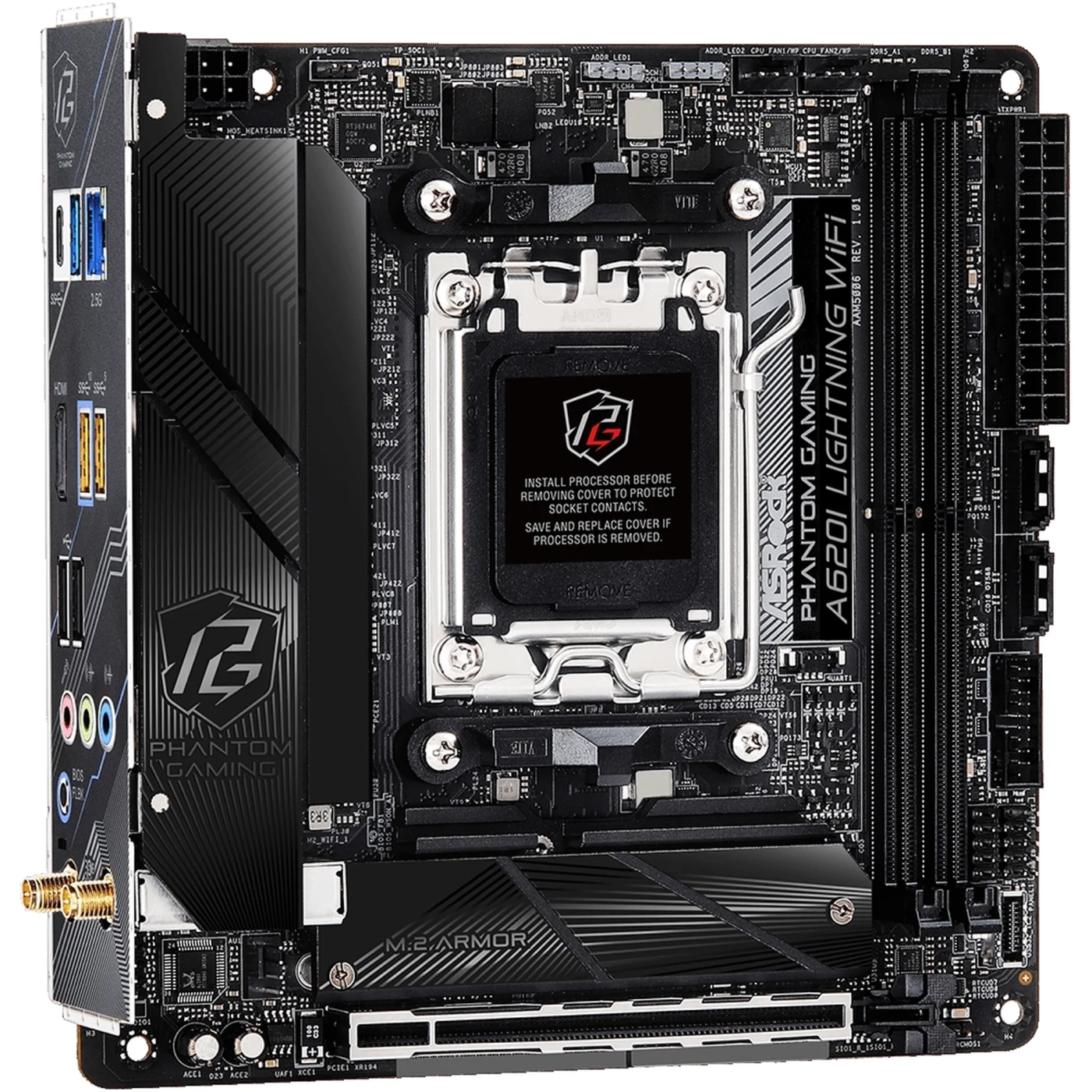 Купить Материнская плата ASRock A620I Lightning WiFi - фото 4