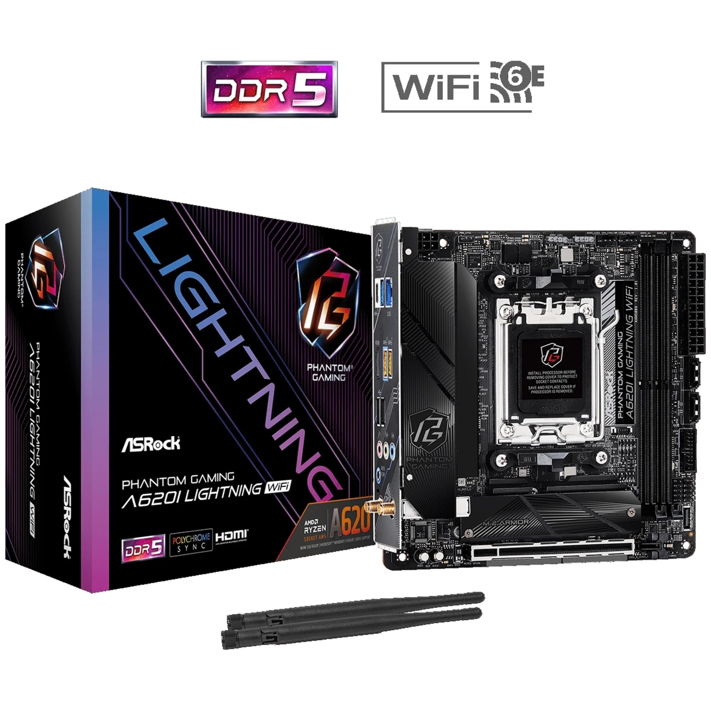 Купить Материнская плата ASRock A620I Lightning WiFi - фото 6
