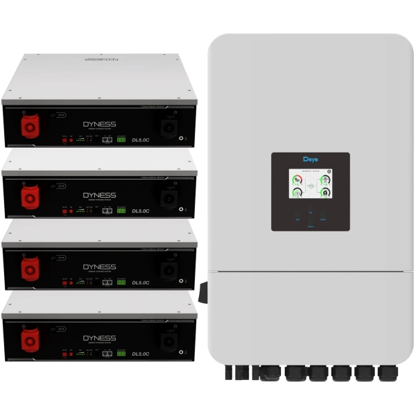 Купить Система хранения энергии Solarverse SUN-14K-SG05LP3-EU-4DY20.48K-LFP-W 14kW 20.48kWh 4BAT LiFePO4 6000 циклов - фото 1