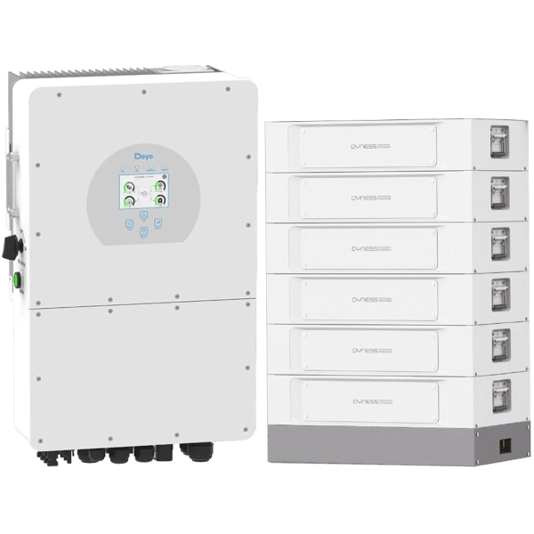 Купить Система хранения энергии Solarverse SUN-15K-SG01HP3-EU-AM2-STACK100-6-30.72kW-LFP 15kW 30.7kWh 1BAT LiFePO4 6000 циклов - фото 1