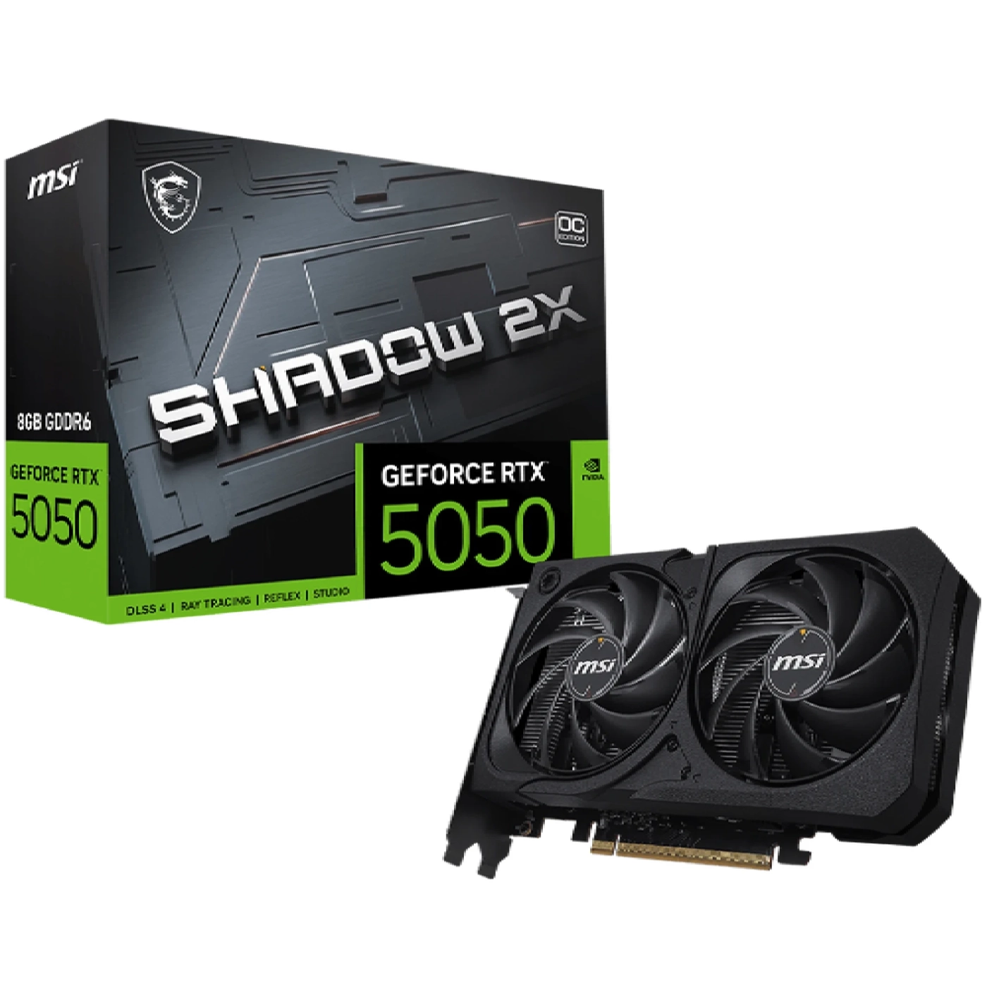 Купити Відеокарта MSI Nvidia GeForce RTX 5050 SHADOW 2X OC 8GB (G5050-8S2C) - фото 5