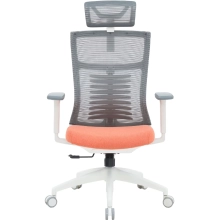 Купити Крісло офісне Officepro Balance OC550-W-DG-OR White/Dark Gray/Orange - фото 1