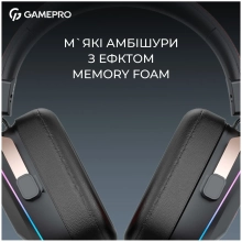Купить Навушники GamePro Asgard Valkyria Wireless RGB Tri-Mod Black (HSW249) - фото 11