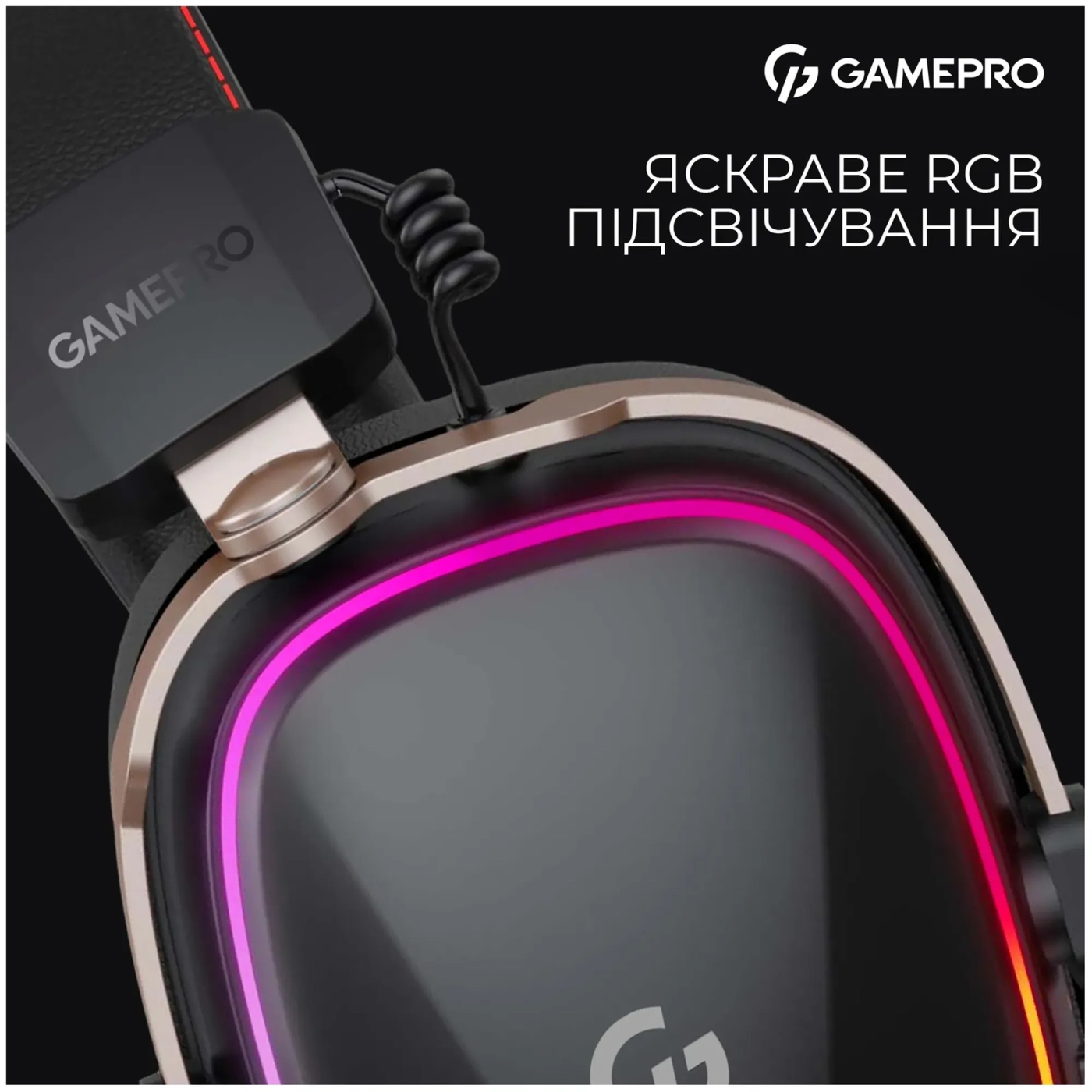 Купить Навушники GamePro Asgard Valkyria Wireless RGB Tri-Mod Black (HSW249) - фото 12
