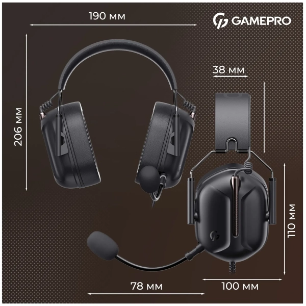 Купити Навушники GamePro Genesis Hunter Black (HS1350B) - фото 14