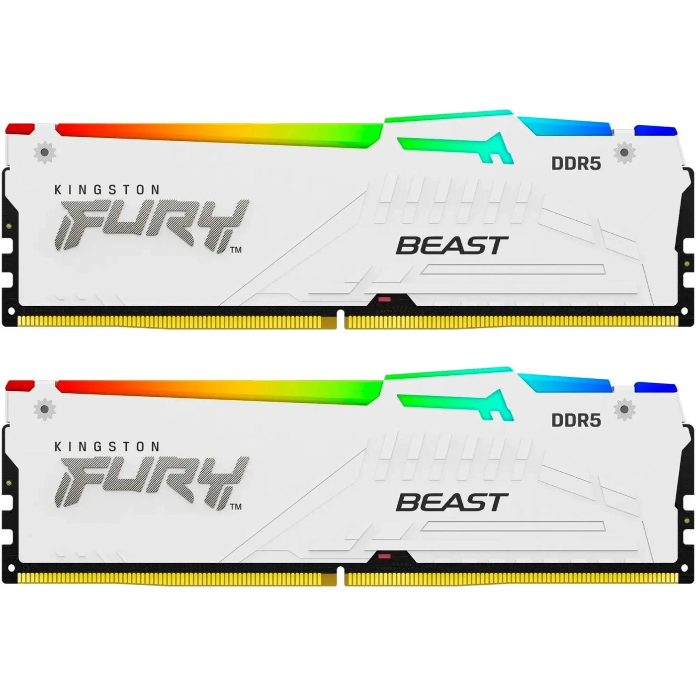 Купить Модуль памяти Kingston Kingston FURY Beast RGB EXPO White DDR5-6000 32GB (2x16GB) (KF560C36BWE2AK2-32) - фото 3