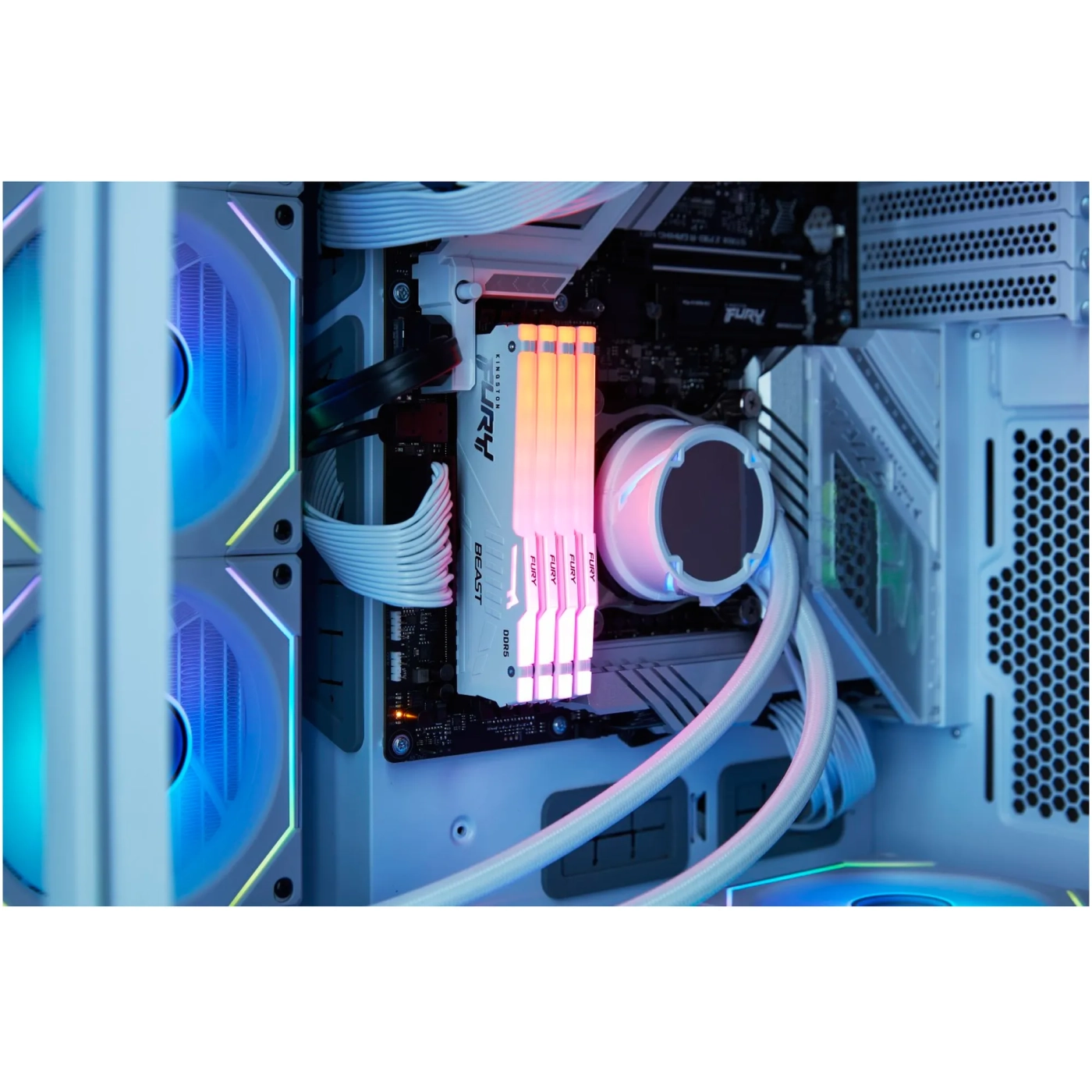 Купить Модуль памяти Kingston Kingston FURY Beast RGB EXPO White DDR5-6000 32GB (2x16GB) (KF560C36BWE2AK2-32) - фото 5