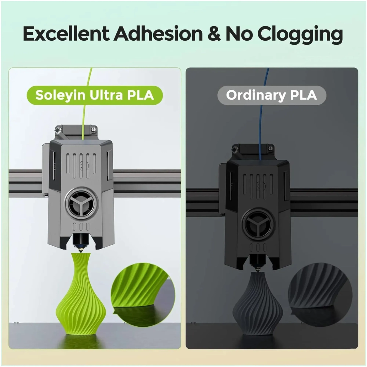 Купити Ultra PLA Filament (пластик) для 3D принтера Creality Soleyin 1кг, 1.75мм, ананасово-жовтий (3301010506) - фото 4