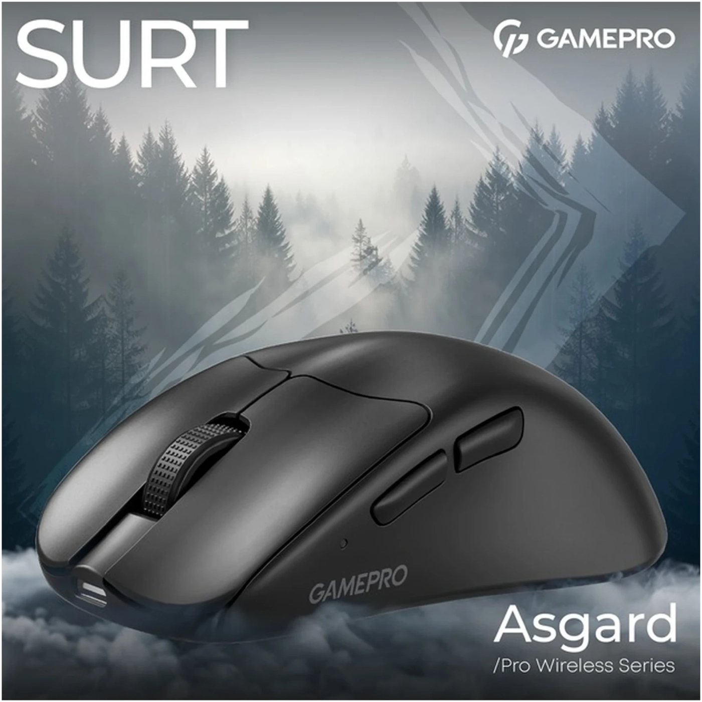 Купить Мышь GamePro Asgard Surt Wireless/Bluetooth/USB-C Black (GM017B) - фото 5
