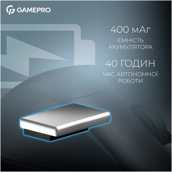 Купить Мышь GamePro Asgard Surt Wireless/Bluetooth/USB-C Black (GM017B) - фото 8