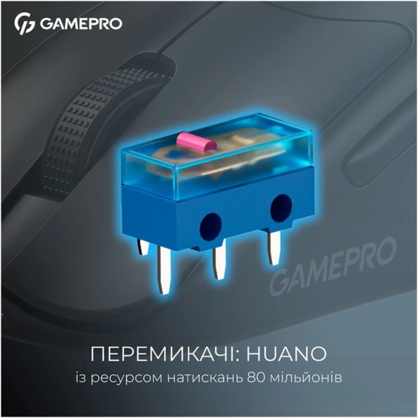 Купить Мышь GamePro Asgard Surt Wireless/Bluetooth/USB-C Black (GM017B) - фото 9