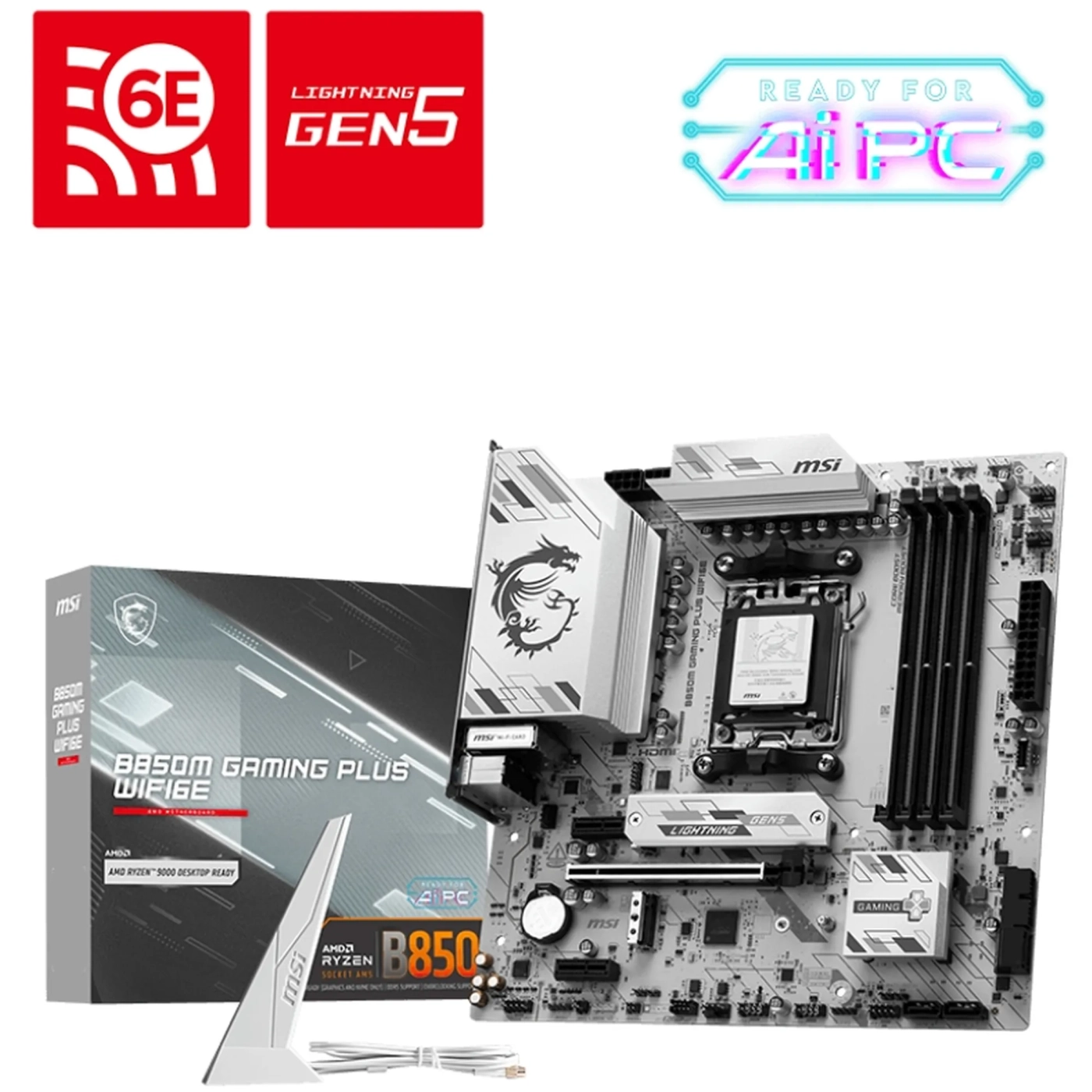 Купити Материнська плата MSI B850M Gaming Plus WiFi6E - фото 5