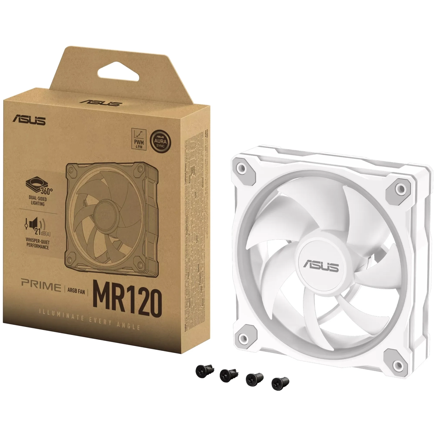 Купити Вентилятор ASUS Prime MR120 ARGB White (90DA00I3-B09000) - фото 14