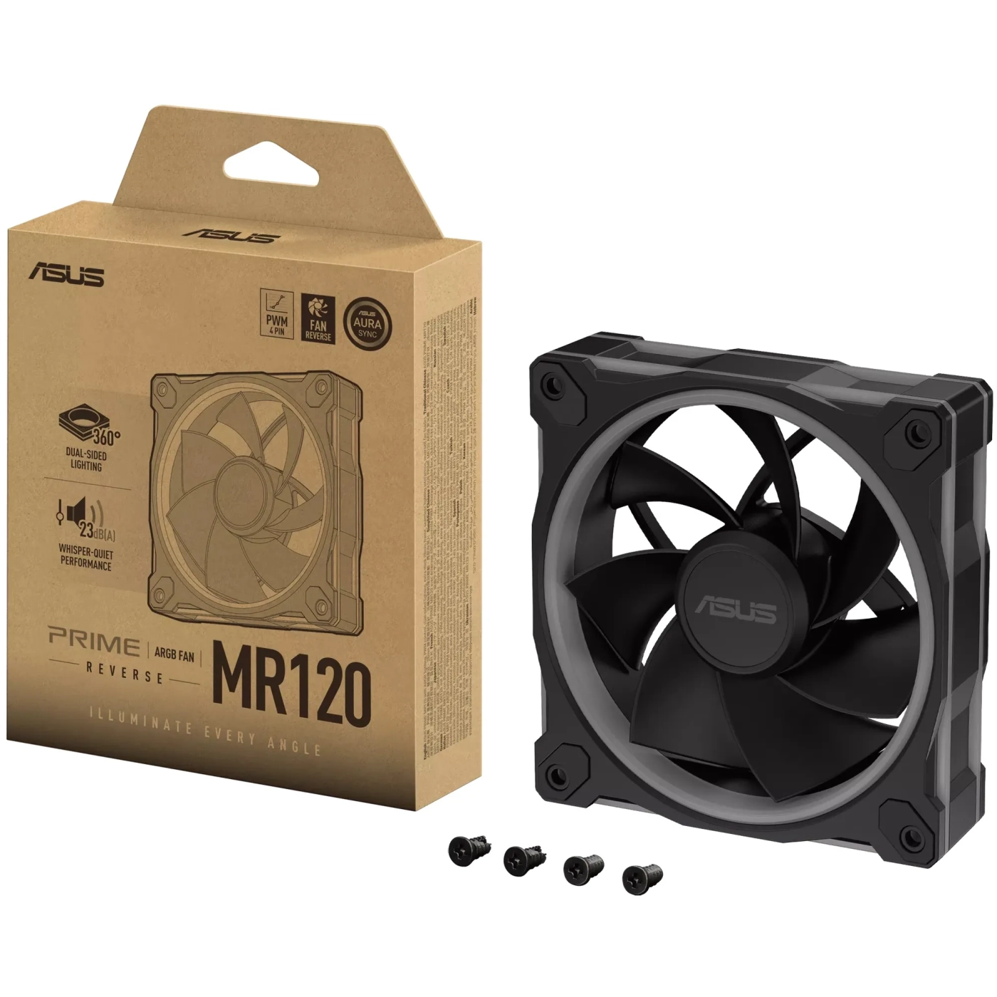 Купити Вентилятор ASUS Prime MR120 Reverse ARGB Black (90DA00L0-B09000) - фото 14