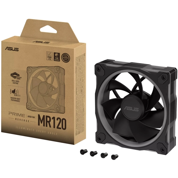 Купити Вентилятор ASUS Prime MR120 Reverse ARGB Black (90DA00L0-B09000) - фото 14