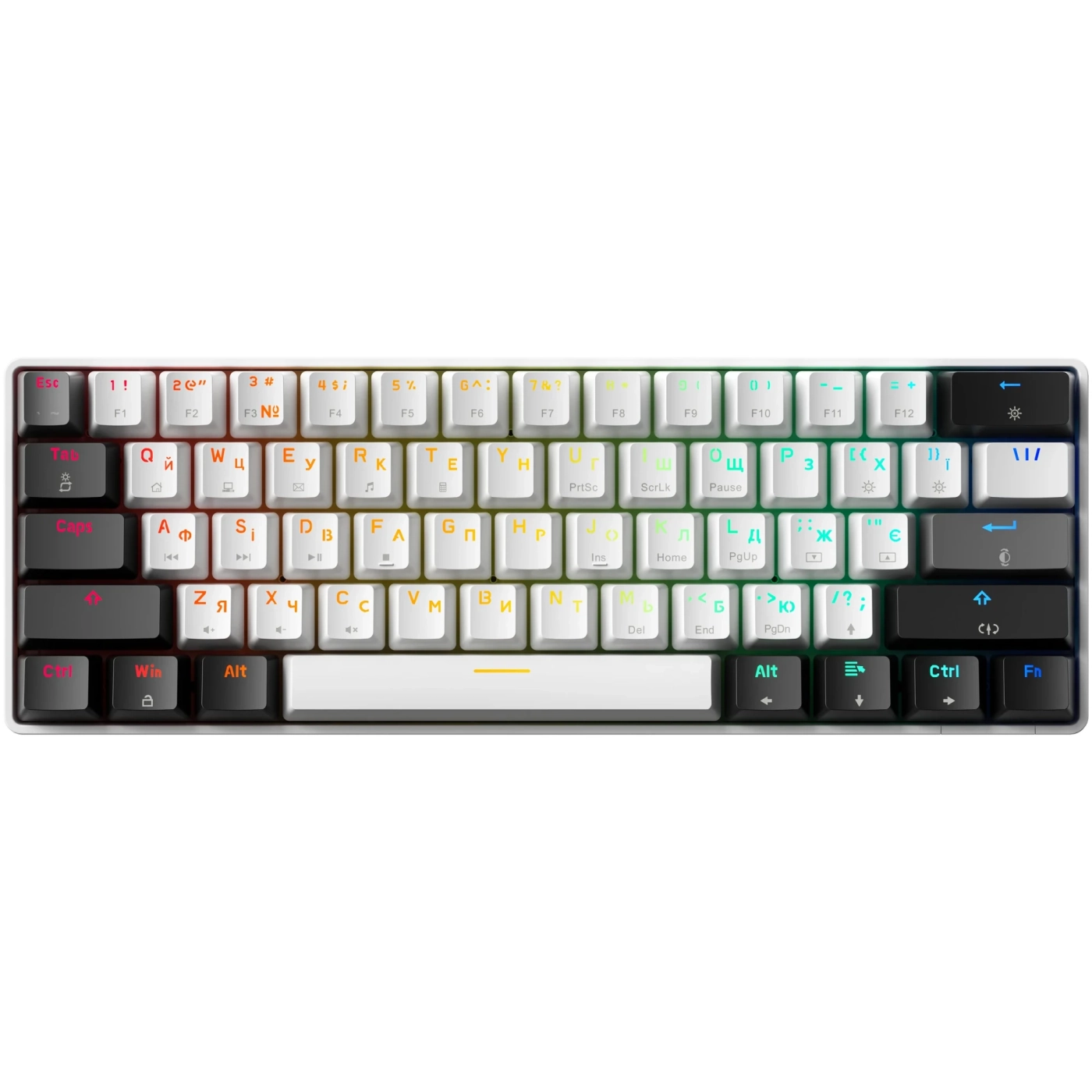 Купити Клавіатура GamePro Genesis Infinity Outemu Swith RGB USB-C (MK130BW) - фото 4