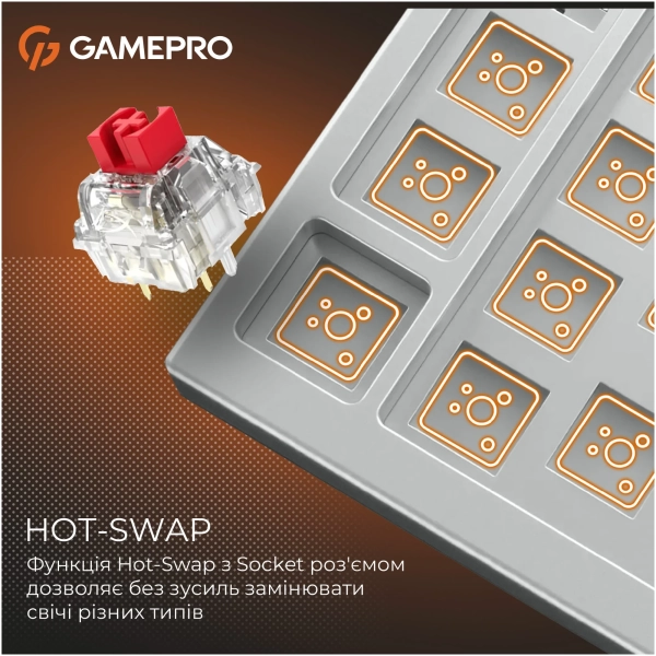 Купити Клавіатура GamePro Genesis Silverlight USB-C (MK126) - фото 9