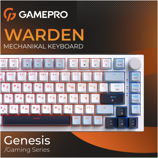 Купить Клавиатура GamePro Genesis Warden Outemu Swith RGB USB-C (MK160BL) - фото 7
