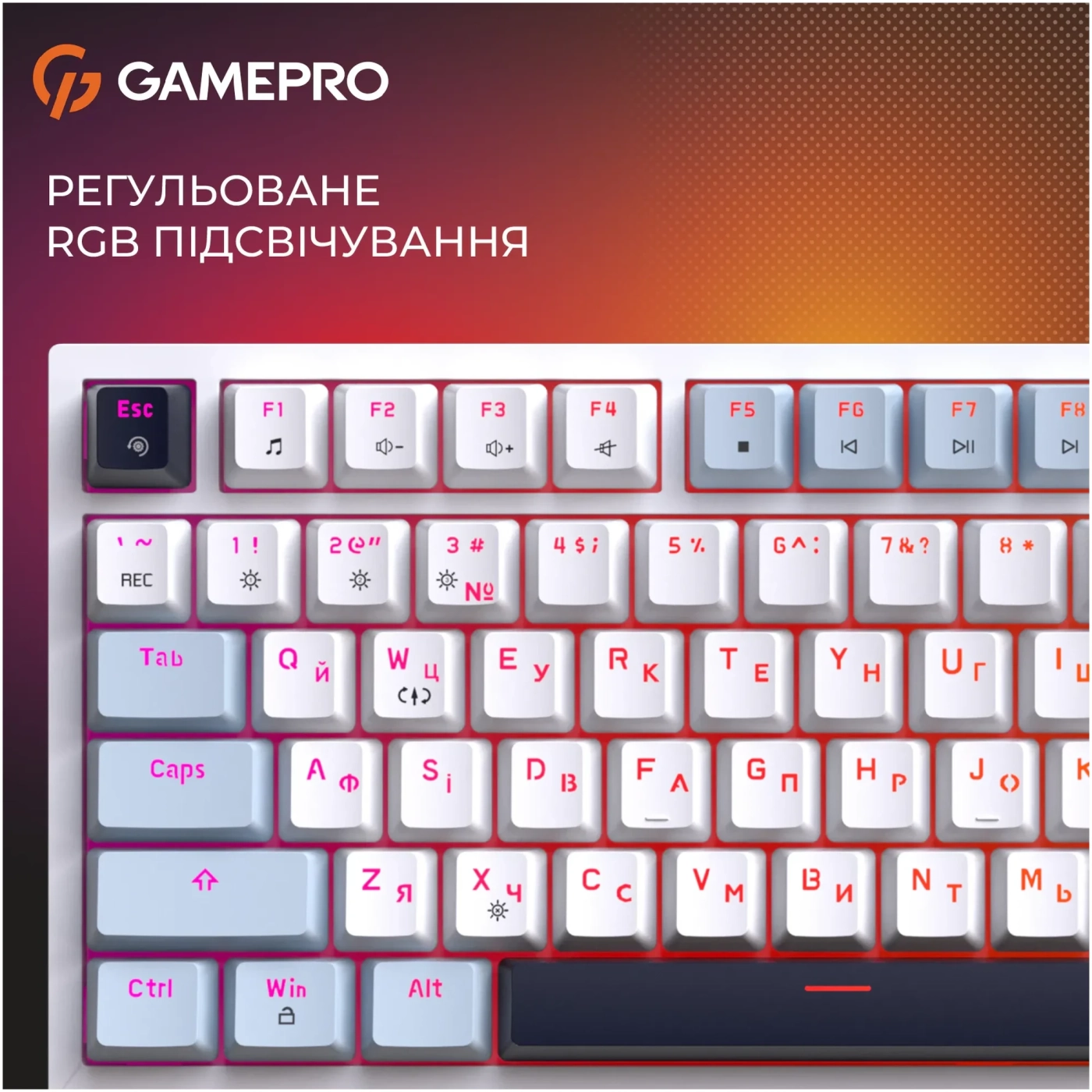 Купить Клавиатура GamePro Genesis Warden Outemu Swith RGB USB-C (MK160BL) - фото 9