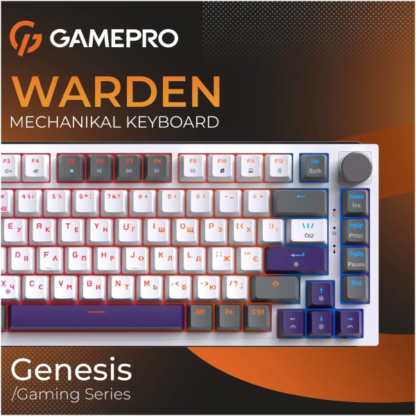 Купить Клавиатура GamePro Genesis Warden Outemu Swith RGB USB-C (MK160P) - фото 5