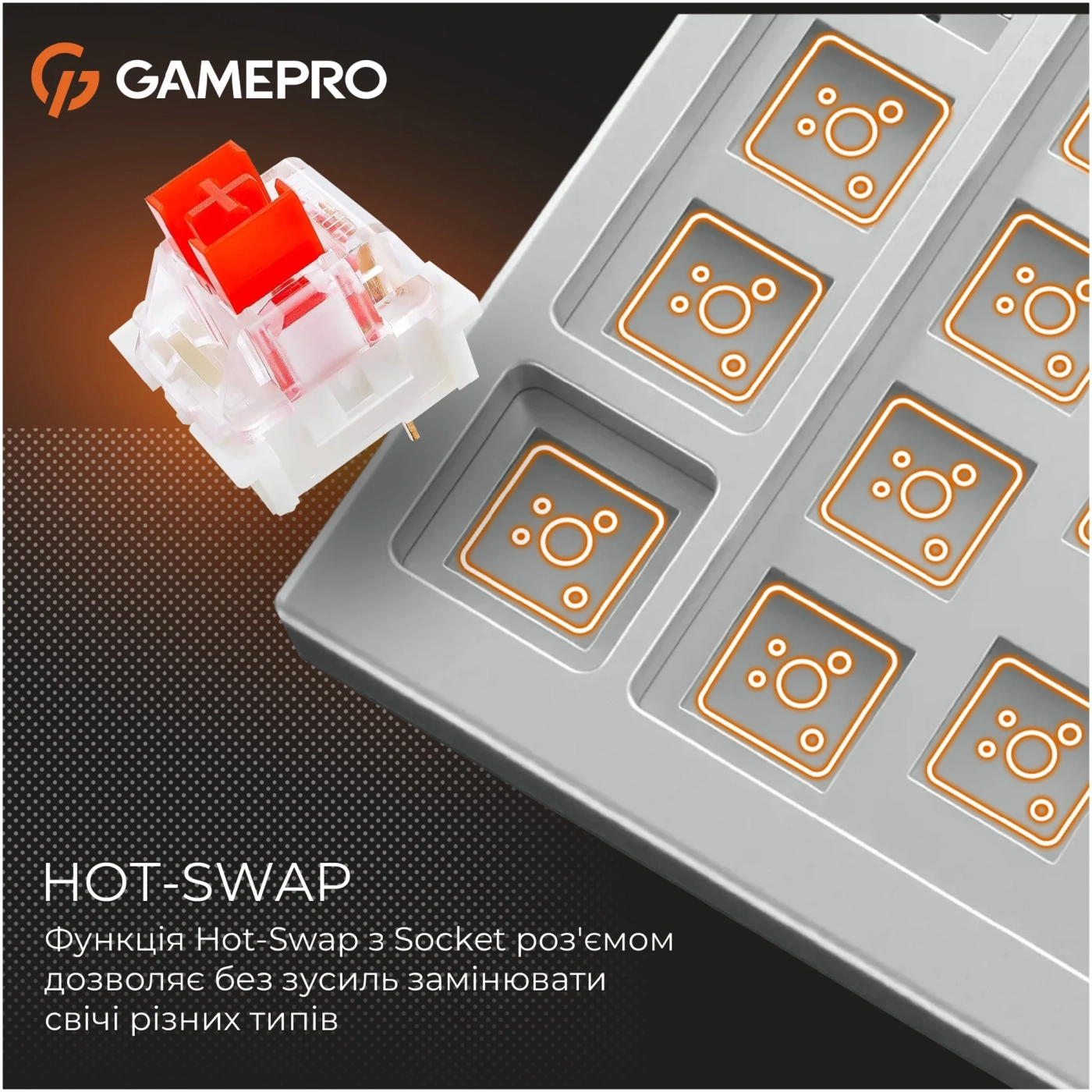 Купить Клавиатура GamePro Genesis Warden Outemu Swith RGB USB-C (MK160P) - фото 10