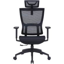 Купити Крісло офісне Officepro Elegant OC660-B-B-B Black - фото 1
