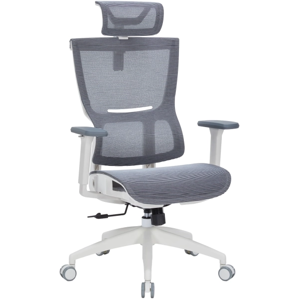 Купити Крісло офісне Officepro Elegant OC660-W-DG-DG White/Dark Gray - фото 6