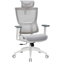 Купити Крісло офісне Officepro Elegant OC660-W-LG-LG White/Light Gray - фото 6