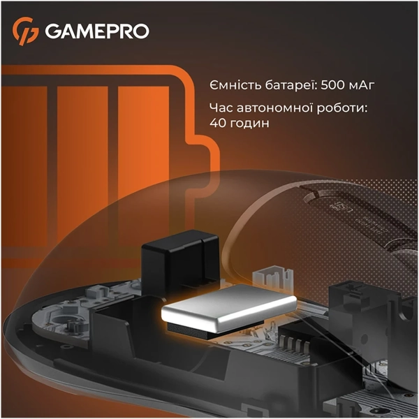 Купить Мышь GamePro Genesis Ranker Wireless/Bluetooth/USB Black (GM012B) - фото 8