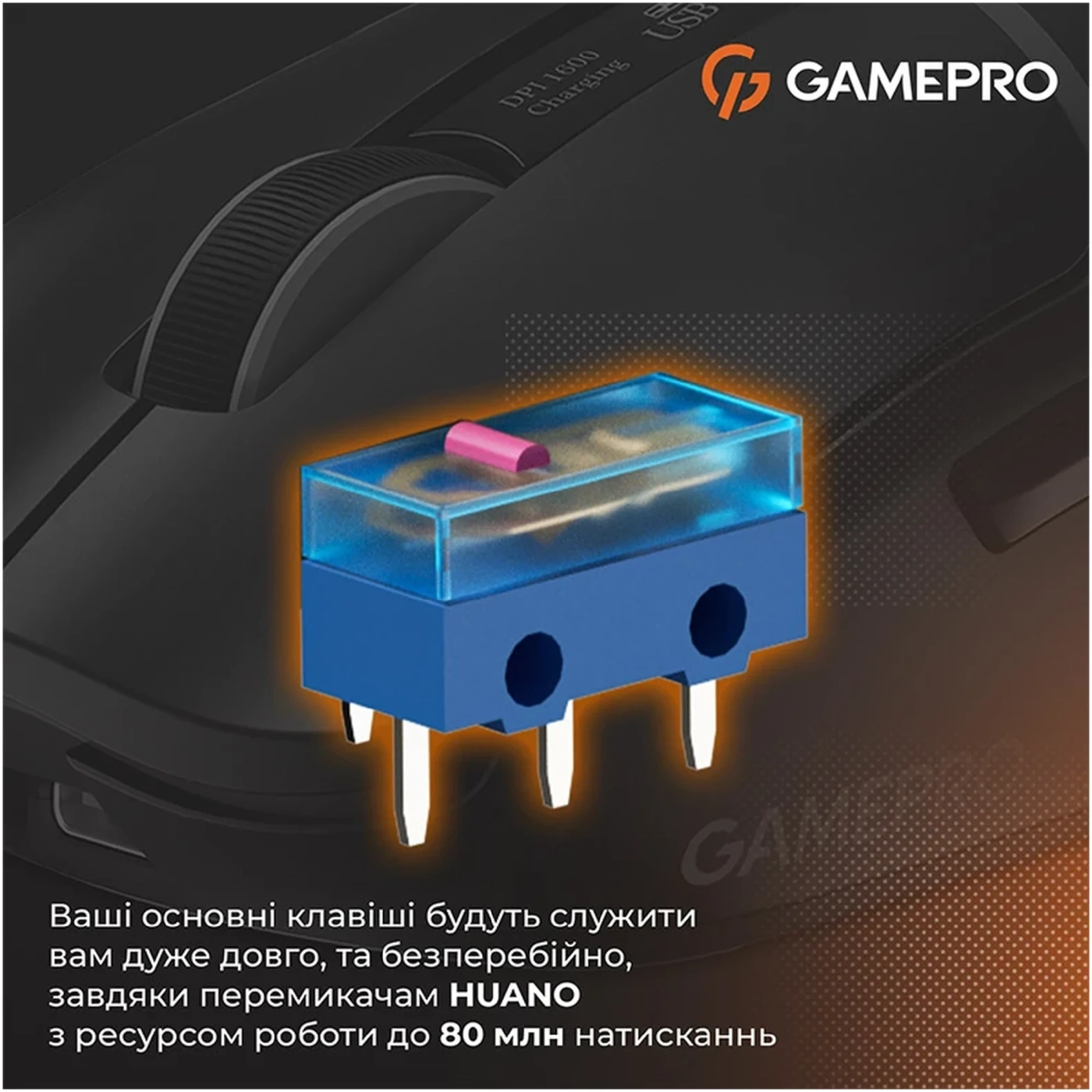 Купить Мышь GamePro Genesis Ranker Wireless/Bluetooth/USB Black (GM012B) - фото 9