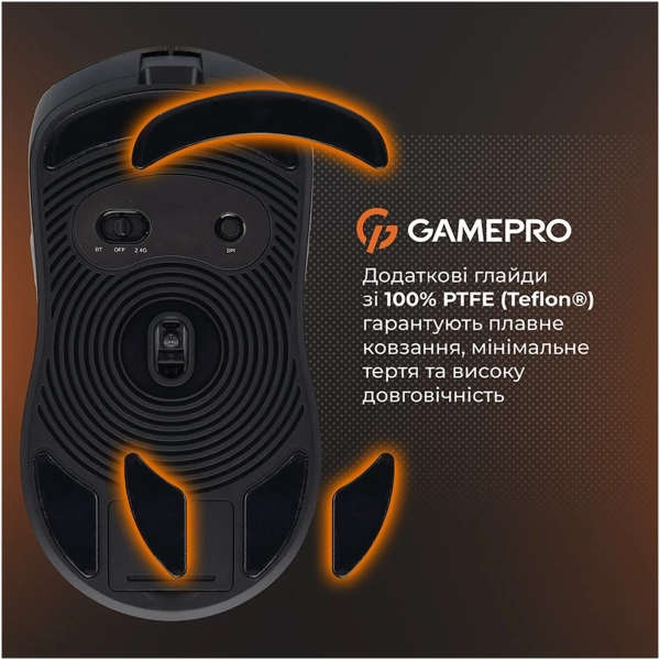 Купить Мышь GamePro Genesis Ranker Wireless/Bluetooth/USB Black (GM012B) - фото 10