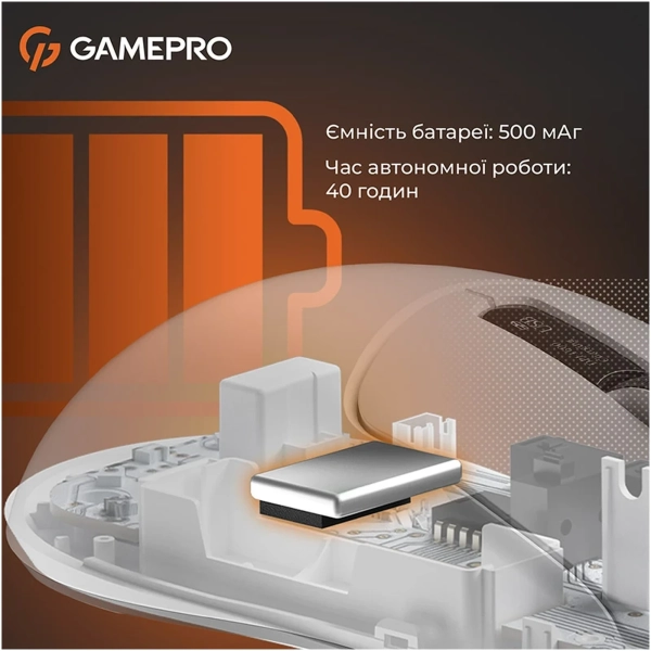 Купить Мышь GamePro Genesis Ranker Wireless/Bluetooth/USB White (GM012W) - фото 8