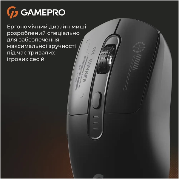 Купити Мишка GamePro Genesis Winner Wireless/Bluetooth/USB Black (GM079B) - фото 6