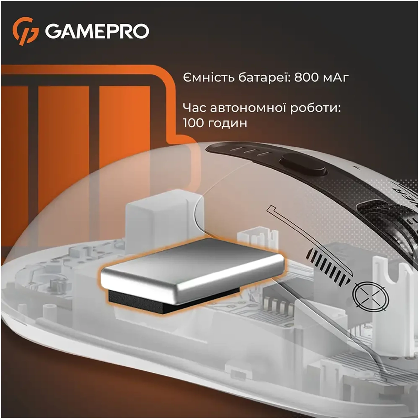 Купити Мишка GamePro Genesis Winner Wireless/Bluetooth/USB White (GM079W) - фото 12