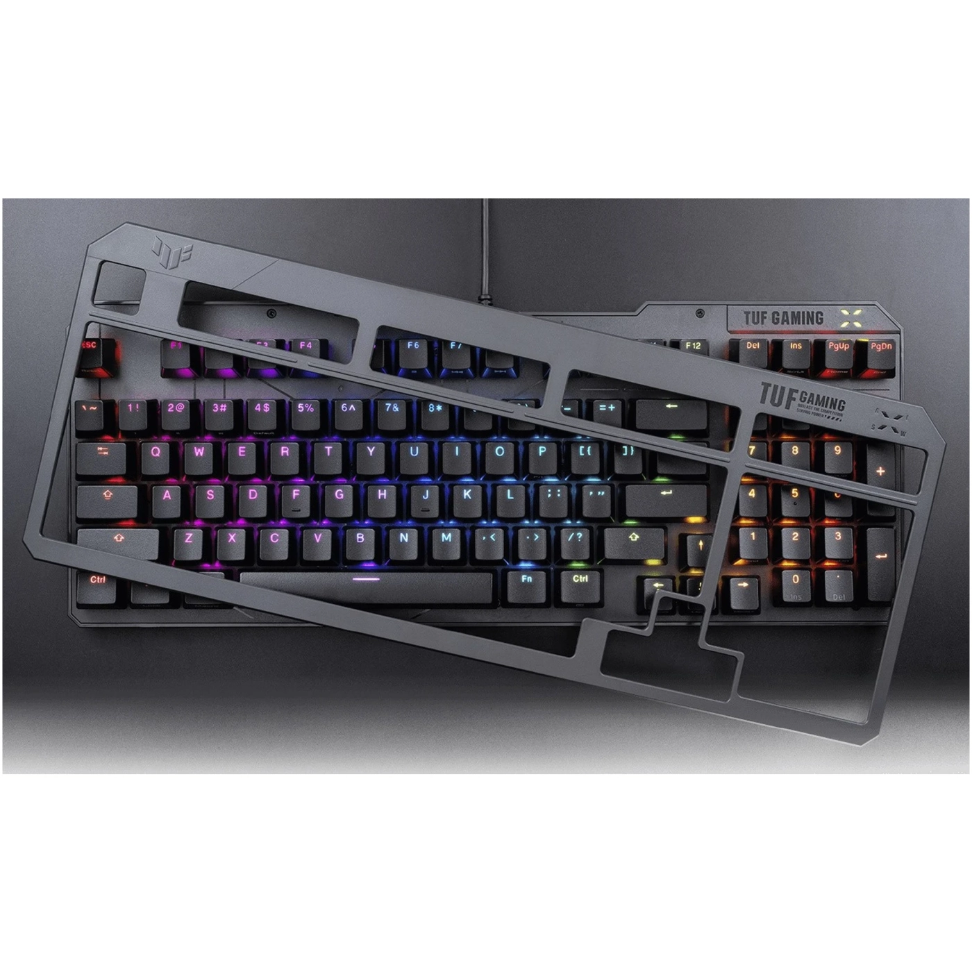 Купить Клавиатура ASUS TUF Gaming K3 Gen II Opti-Mech RGB Red Switches Black (90MP0390-BKMA00) - фото 5
