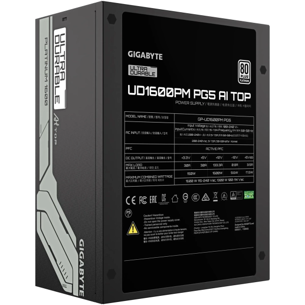 Купити Блок живлення GIGABYTE UD1600PM PG5 - фото 5