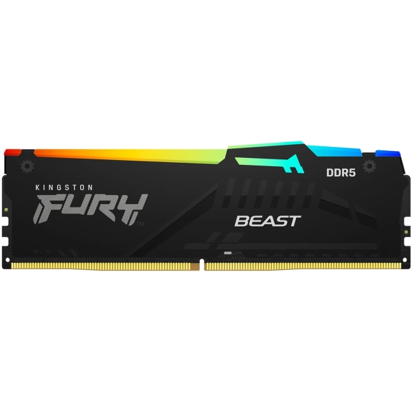 Купить Модуль памяти Kingston FURY Beast RGB AM5 DDR5-5600 128GB KIT (2x64GB) (KF556C36BBEAK2-128) - фото 2