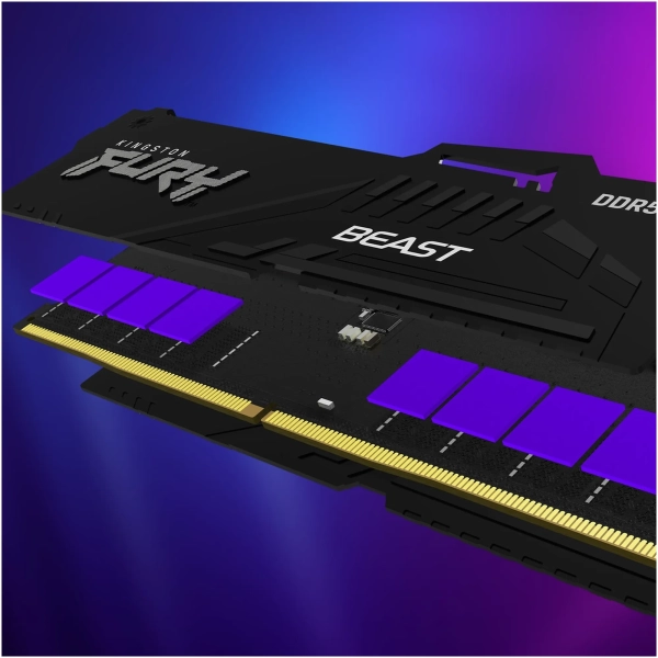 Купить Модуль памяти Kingston FURY Beast RGB AM5 DDR5-5600 128GB KIT (2x64GB) (KF556C36BBEAK2-128) - фото 10