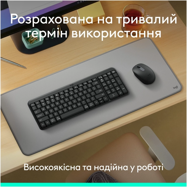 Купити Клавіатура Logitech K250 Bluetooth/Wireless UA Graphite (920-013822) - фото 6