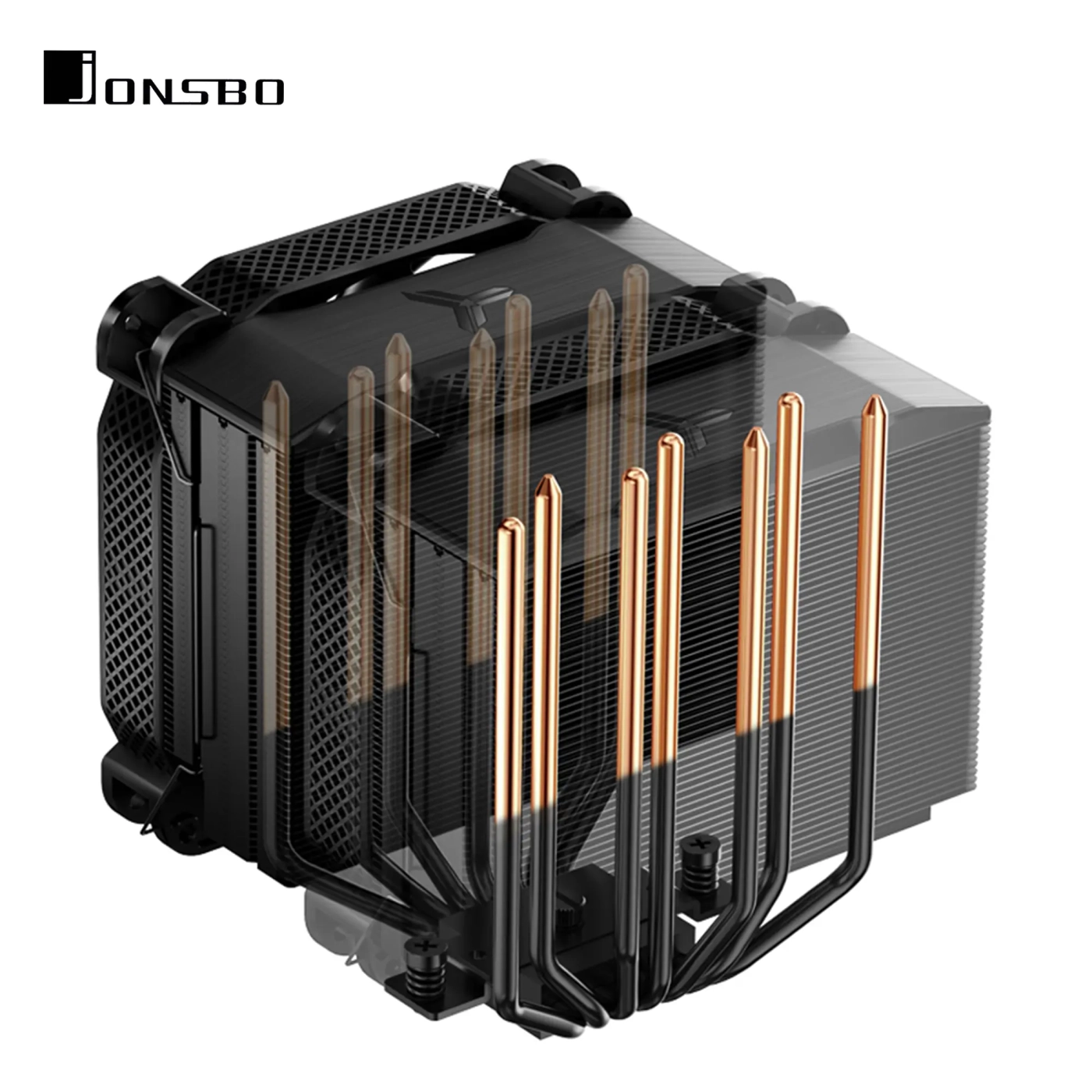 Купити Процесорний кулер JONSBO HX7280 Black (140mm/4pin/LGA1200/115X/1700/2011/AM4/AM5/4PIN PWM) - фото 14