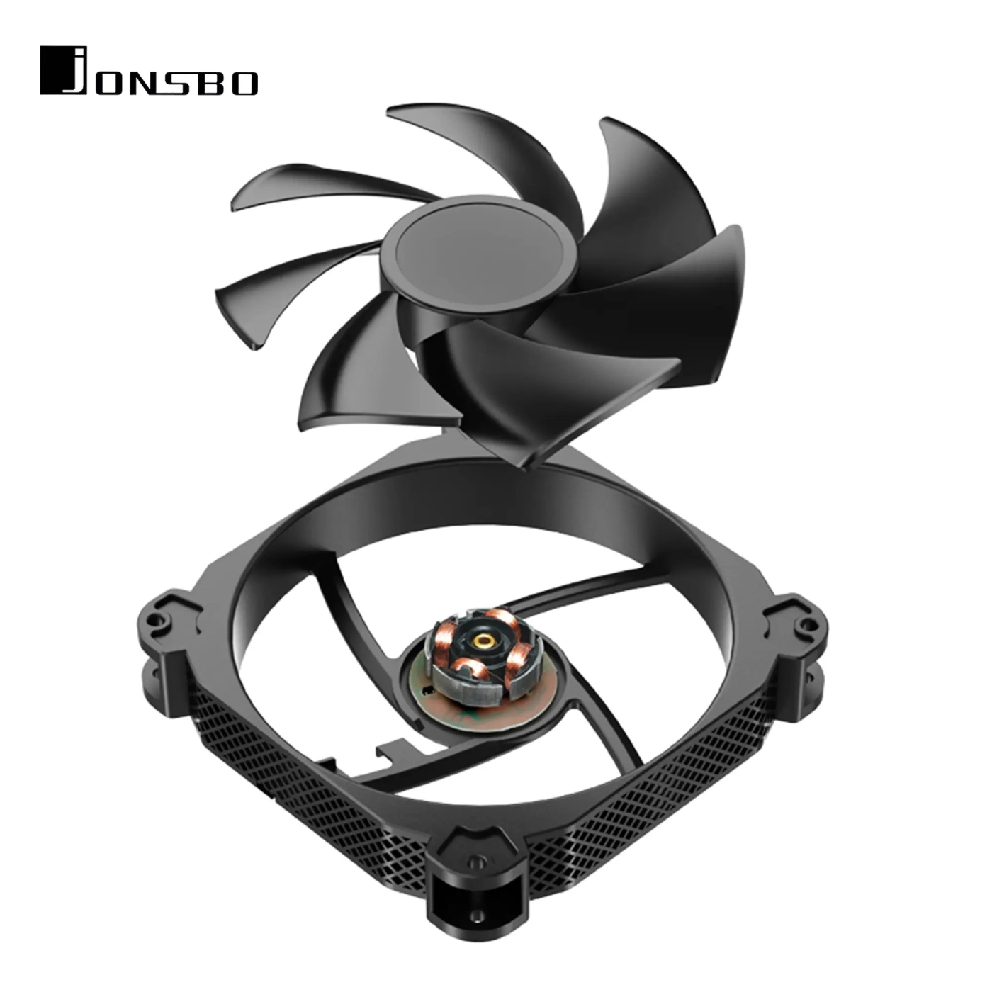 Купити Процесорний кулер JONSBO HX7280 Black (140mm/4pin/LGA1200/115X/1700/2011/AM4/AM5/4PIN PWM) - фото 15