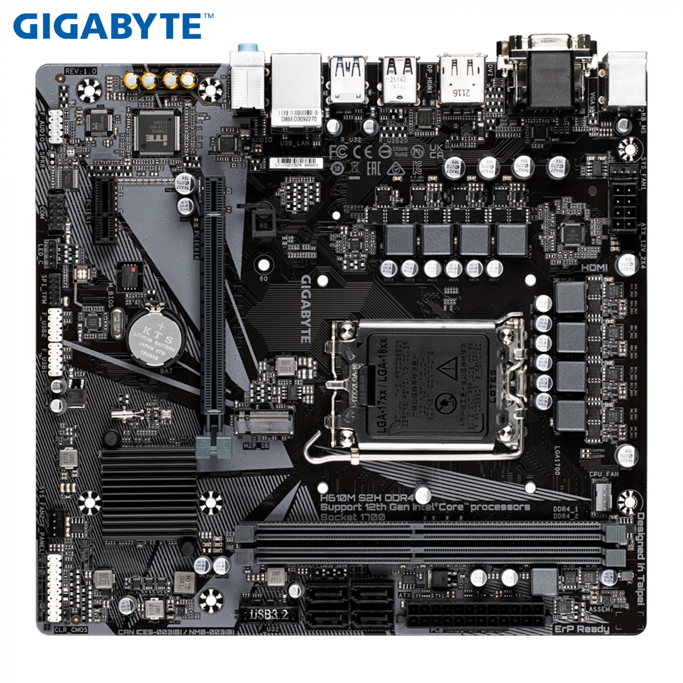Купити Материнська плата GIGABYTE H610M S2H DDR4 - фото 2