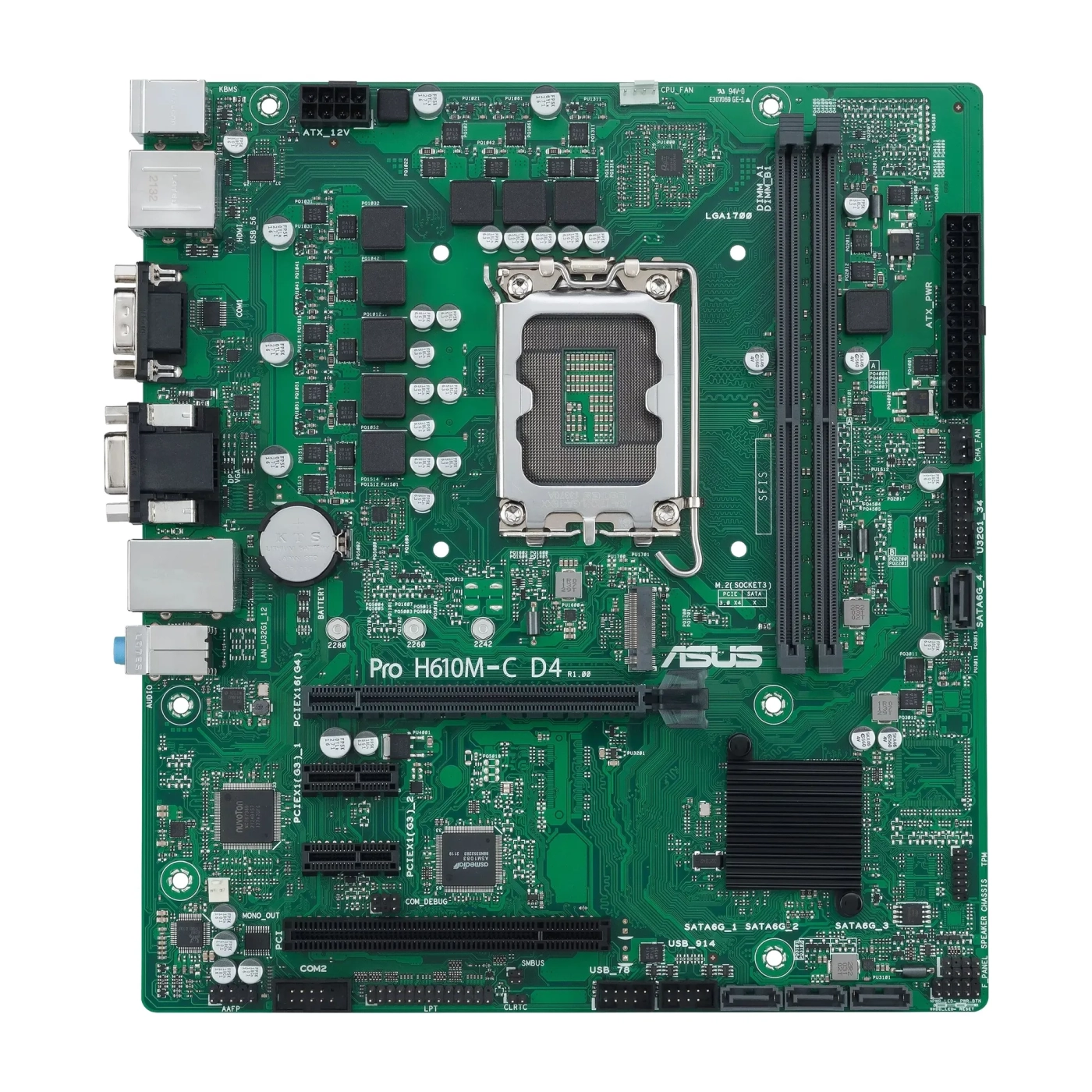 Купити Материнська плата ASUS PRO H610M-C D4-CSM - фото 1