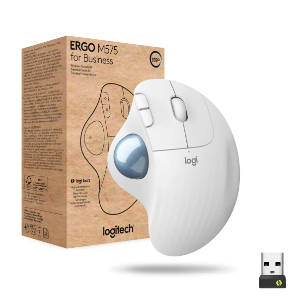Купить Мышь Logitech ERGO M575 for Business off-white BT (910-006438) - фото 1