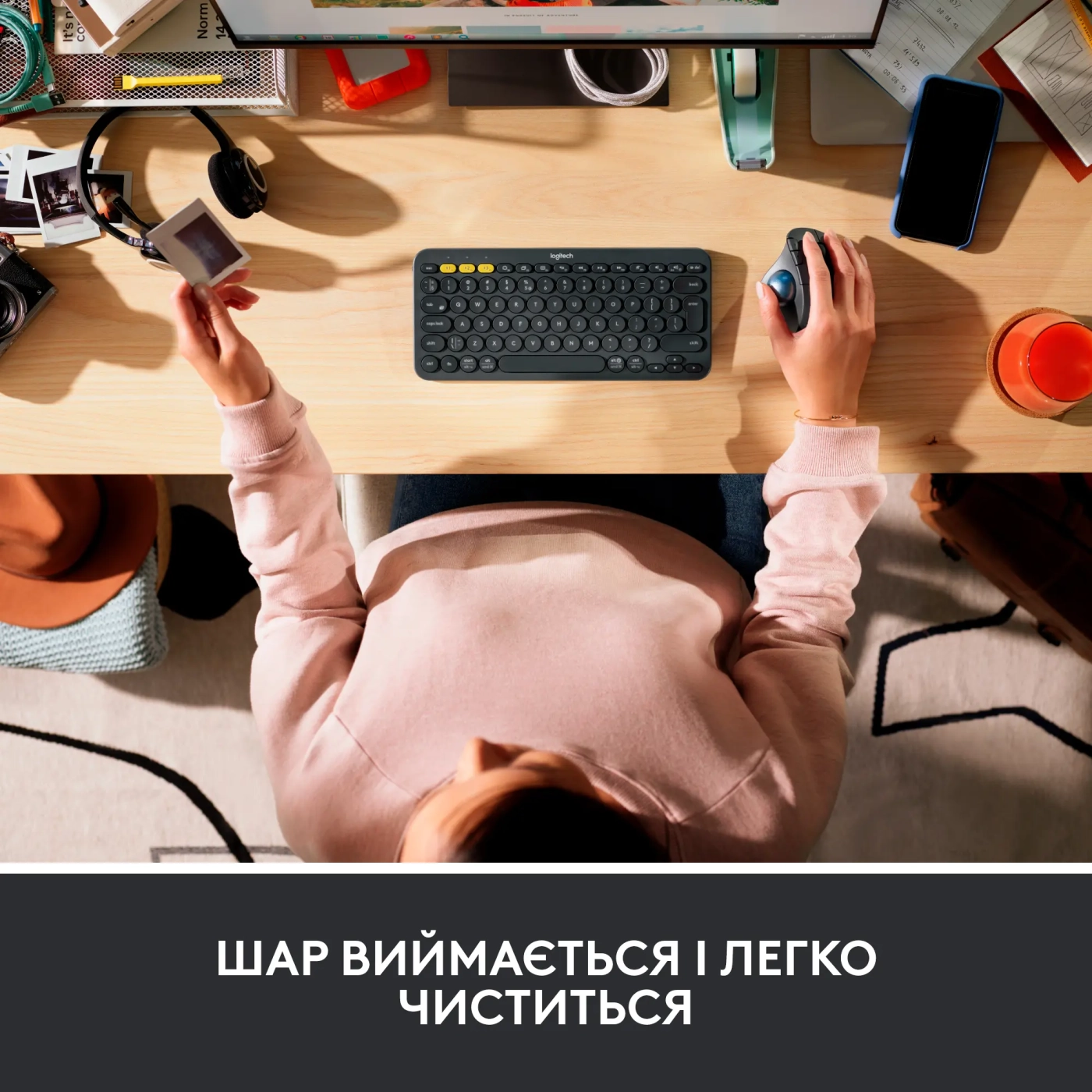 Купить Мышь Logitech ERGO M575 for Business off-white BT (910-006438) - фото 7