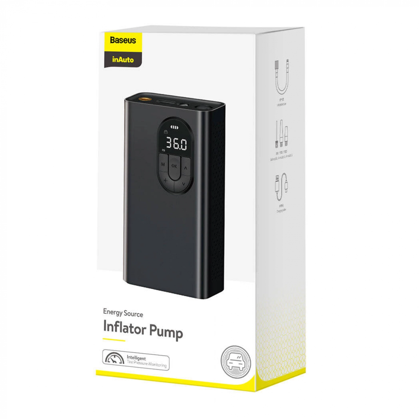 Купить Автомобильный насос Baseus Energy Source Inflator Pump Black - фото 8